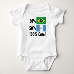 50% Brazilian 50% Guatemalan 100% Cute Baby Bodysuit