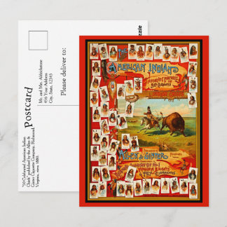 50 Celebrate Native American Chiefs Vintage Postcard