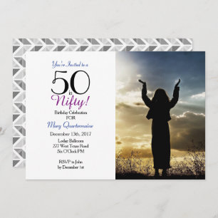 50, c'est Nifty ! Invitation photo de la fête du 5