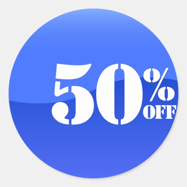 50% Cinquante Pour Cent De Remise Sticker (Devant)