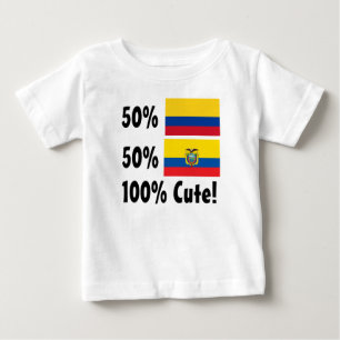 50% Colombian 50% Ecuadorian 100% Cute Baby T-Shirt
