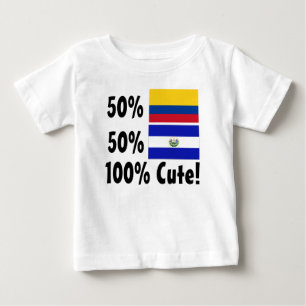 50% Colombian 50% Salvadorian 100% Cute Baby T-Shirt