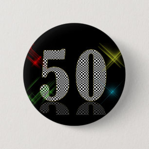 50 Dazzle 2 Inch Round Button