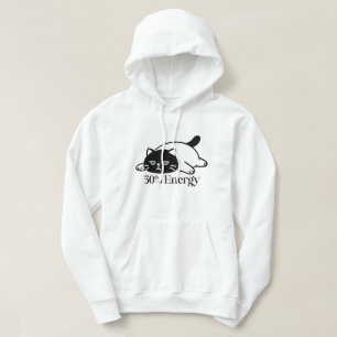 50% Energy Funny Low Battery Mood Design Hoodie