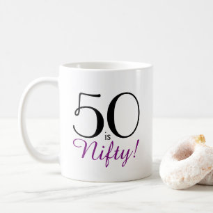 50 est astucieux ! cinquantième Tasse de cadeau