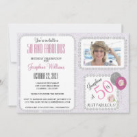 50 et Fab Invitation Diamonds 50e Anniversaire