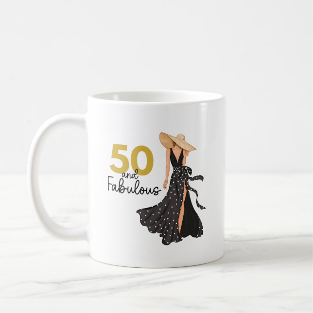 50 et fabuleuse Mug noir et or (Gauche)