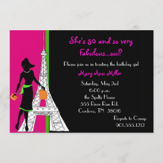 50 et fabuleuses invitations d'anniversaire