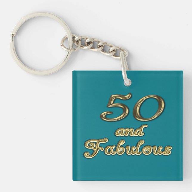 50 et fabuleux Anniversaire Typographie d'or 50e â (Devant)