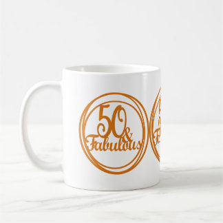 50 et fabuleux cadeau Anniversaire de café thé Mug