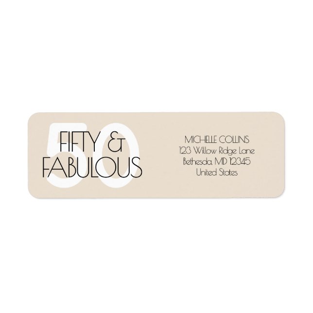 50 et fabuleux Moderne Beige Cinquante Anniversair (Devant)
