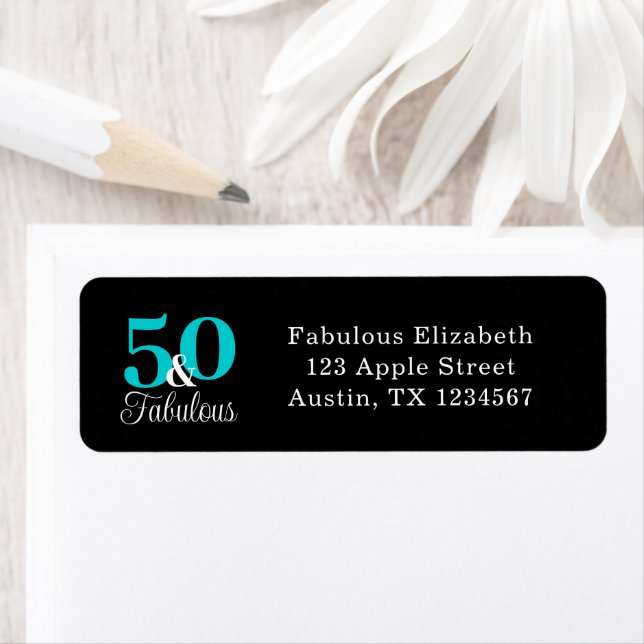 50 et Fabuleux noir et bleu turquoise (En situation)