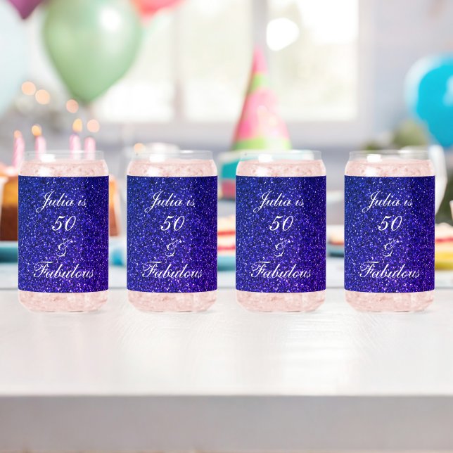 50 Et Fabuleux Parties scintillant Bleue Cadeau An (Insitu (Anniversaire))
