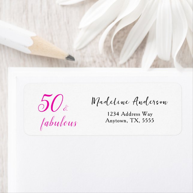 50 et fabuleux rose 50e anniversaire Adresse de re (En situation)