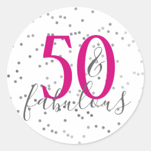 50 et fabuleux Stickers de fête d'anniversaire