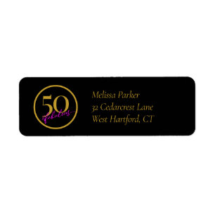 50 et Fabulous Black Gold et rose Adresse de retou