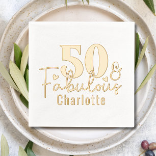 50 & Fabuleux Cinquante Anniversaire Personnalisé