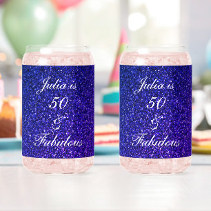 50 Fabuleux Parties scintillant Bleue Anniversaire