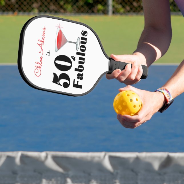 50 & Fabulous 50th Birthday Party  Pickleball Paddle (Insitu)