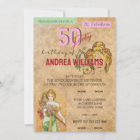 50 Fabulous, Birthday Party, Art, Spring Goddess