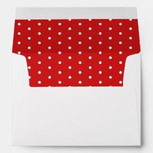50 & Fabulous Birthday Red White Return Address Envelope