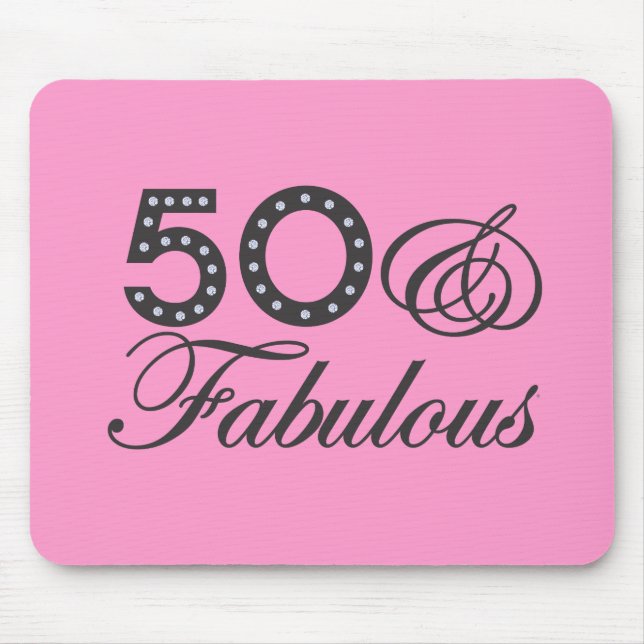 50 & Fabulous Gift Mouse Pad (Front)