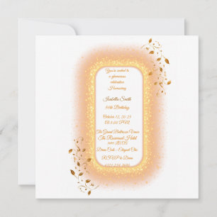 50&Fabulous Golden Anniversaire Invitation