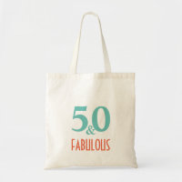 50 & Fabulous green and orange