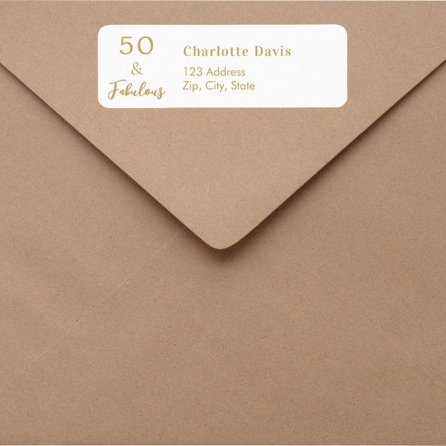 50 Fabulous white gold Return Address (Creator Uploaded)