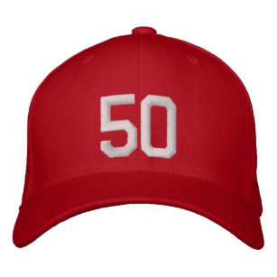 50 Fifty Embroidered Hat