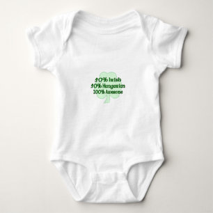 50% Irish 50% Hugarian 100% Awesome Baby Bodysuit