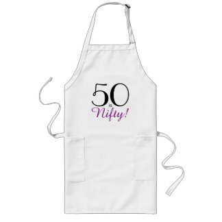 50 is Nifty! 50th Birthday Party Apron