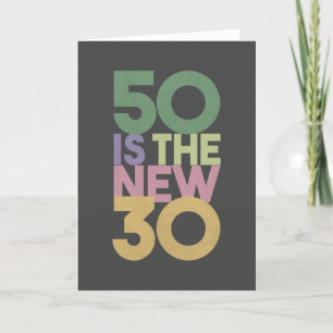 50 is the New 30 - 50th Birthday Gift Essential Thank You Card