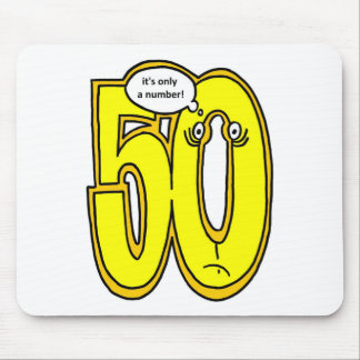 50, it only a number, portrait mouse pad