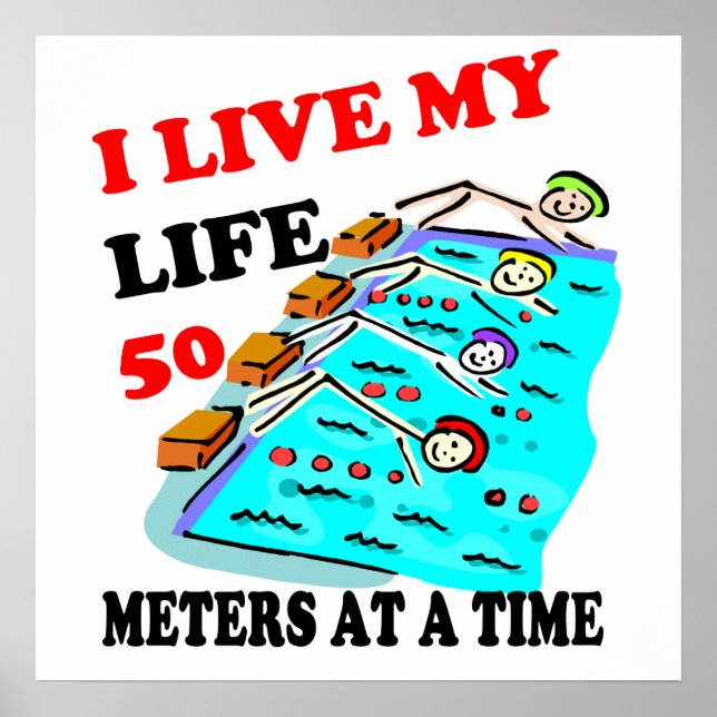 50 metres at a time poster (Front)