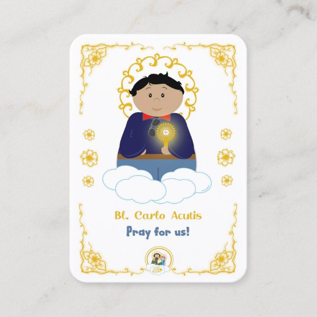 50 Mini Bl. Carlo Holy Cards (Front)