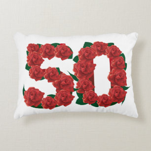 50 number 50th birthday anniversary Accent Pillow