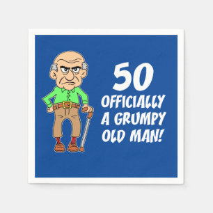 50 Officially A Grumpy Old Man Napkin