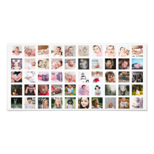 50 Photo Collage Personalized Print