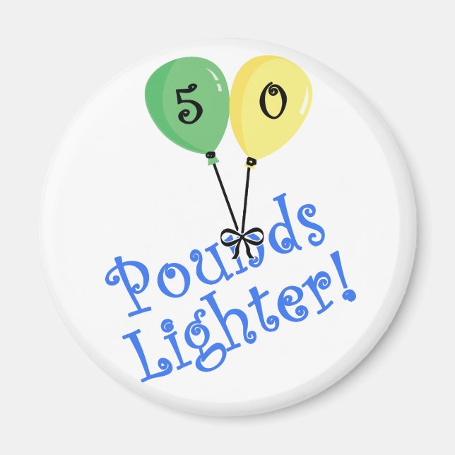 50 Pounds LIghter Magnet (Front)