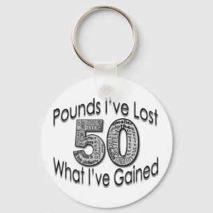 50 Pounds Lost Keychain