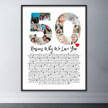 50 Reasons Why We Love You 50th Birthday Collage<br><div class="desc">Celebrate love and create lasting memories with this Reasons Why I Love You Photo Collage. This customizable template allows you to craft a heartfelt and personalized gift that's perfect for various occasions, from wedding anniversaries to birthdays, Valentine's Day, or just because. Reasons Why I Love You - Express your love...</div>