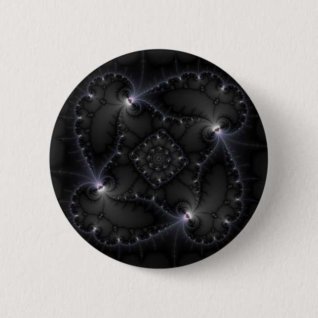 50 Shades Of Grey - Fractal Art 2 Inch Round Button (Front)
