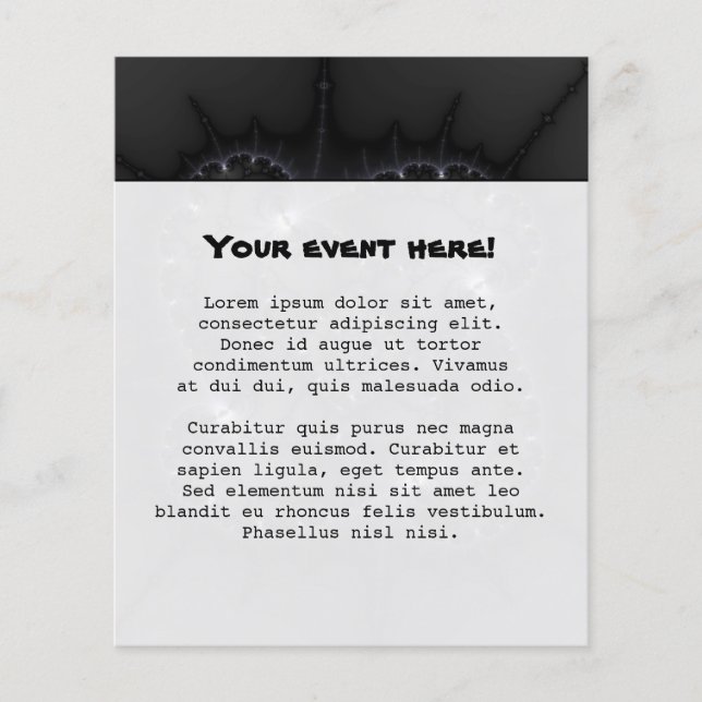 50 Shades Of Grey - Fractal Art Flyer (Front)