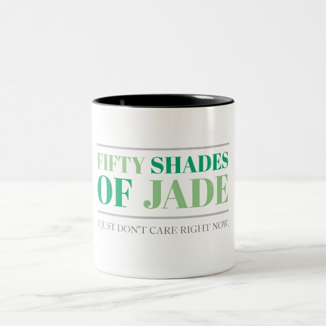 50 Shades of Jade Two-Tone Coffee Mug (Center)