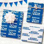 50 so what Funny Quote Typography 50th Birthday  Wrapping Paper Sheet<br><div class="desc">50 so what Funny Quote Typography 50th Birthday Wrapping Paper Sheets. 50th birthday personalized wrapping paper with a funny and motivational quote 50 So what. Add you name.</div>