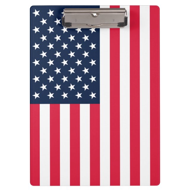 50-Star American Flag: Old Glory Stars and Stripes Clipboard (Front)