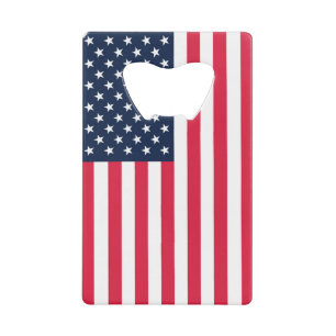 50-Star American Flag: Old Glory Stars and Stripes Credit Card Bottle Opener