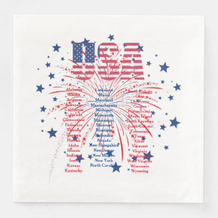 “50 States”   Napkin