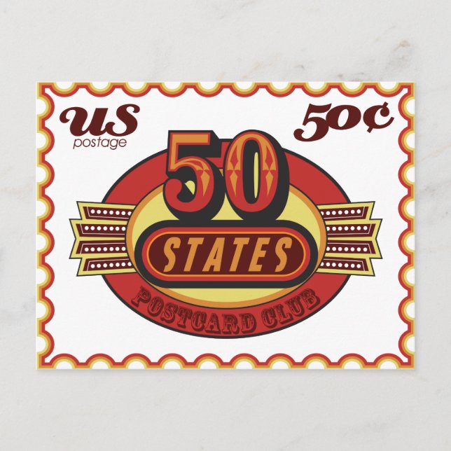 50 states postcard club (Front)